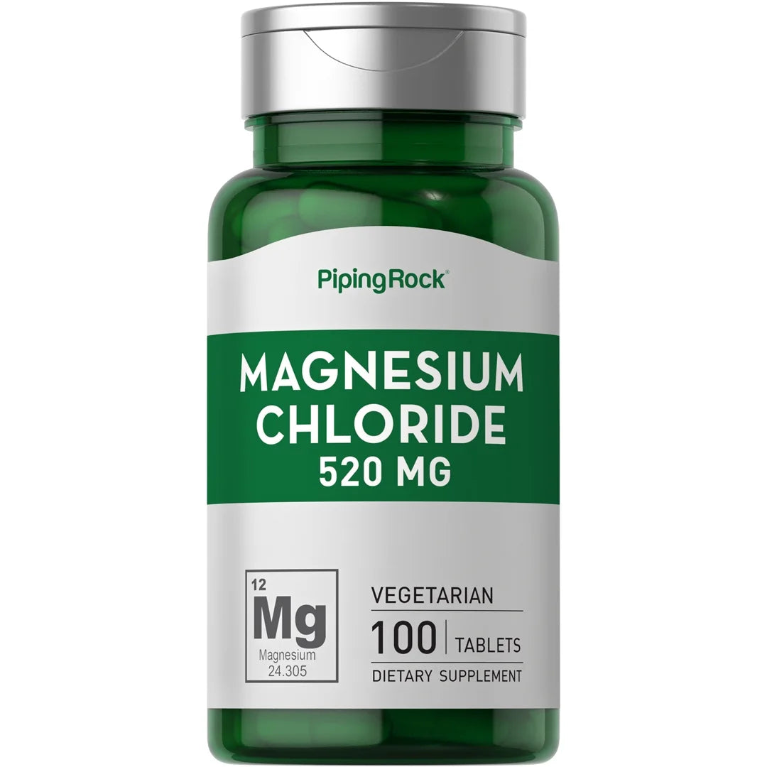 Magnesium Chloride 520Mg | 100 Tablet Capsules | Supplement for Men and Women | by