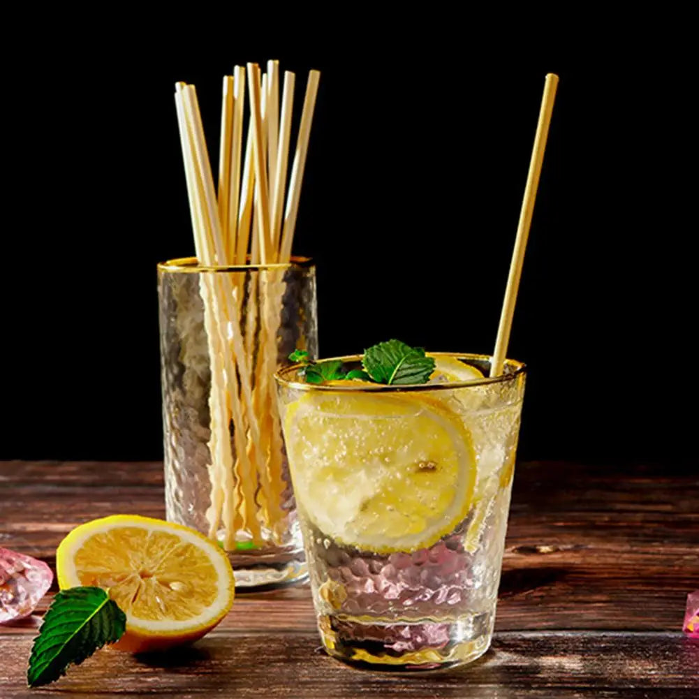 Bamboo Straws are a great item to take home as a souvenir 300 Pcs Wood Straws Food Grade Multipurpose Reusable Compostable Drink Chemical-free Bamboo Biodegradable Straws Party Supplies