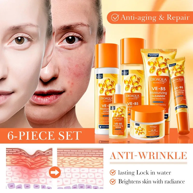 Vitamin EB5 Anti-Wrinkle Skin Care Set Repair Wrinkles Firming Lifting Nourishing Firming Smooth Skin