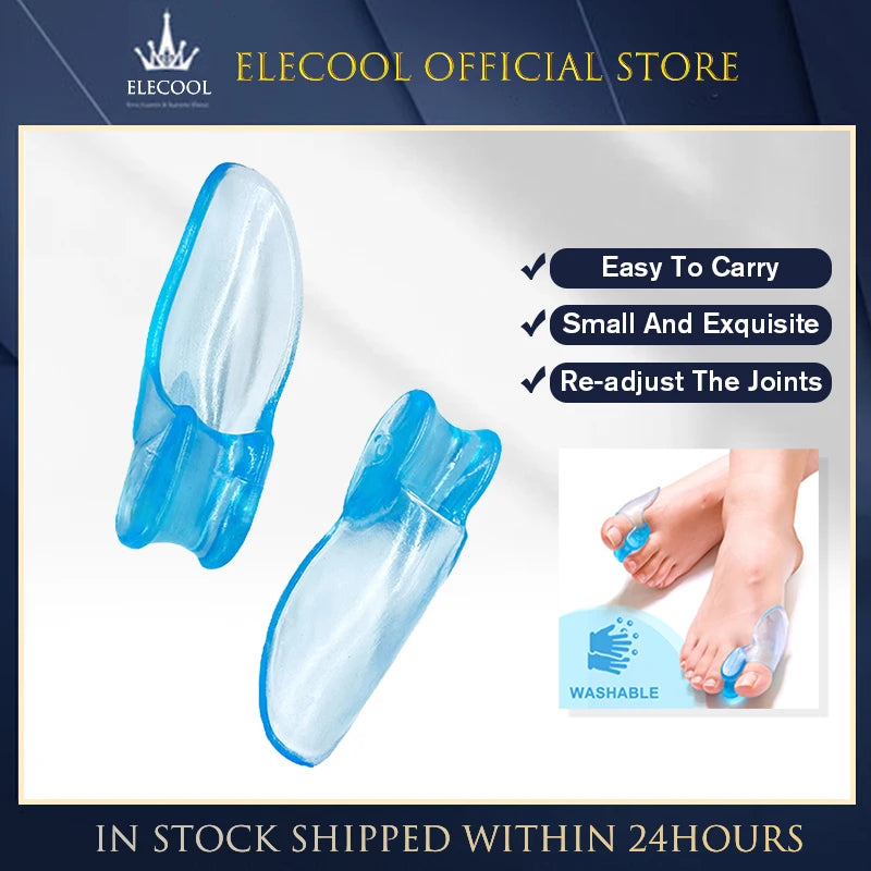 Feet Massager Comfortable Silicone Gel Ergonomic Design Gel Fingers Straightener Toe Separator Toe Alignment Bunion Adjuster