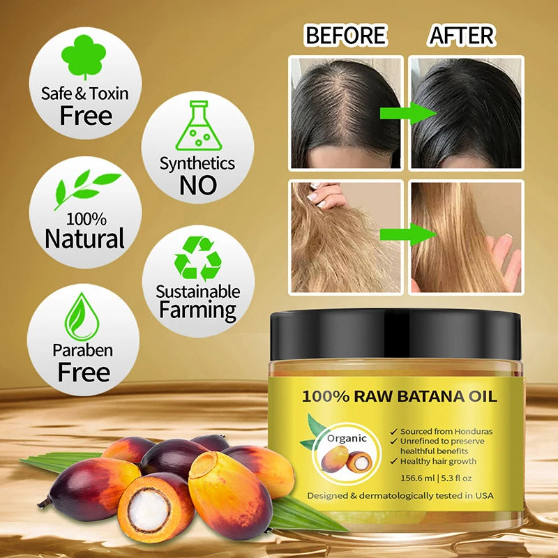 Organic Batana Oil Moisturizing and smoothing Hair Repair frizzy Hair Cream Conditioner for women Hair care