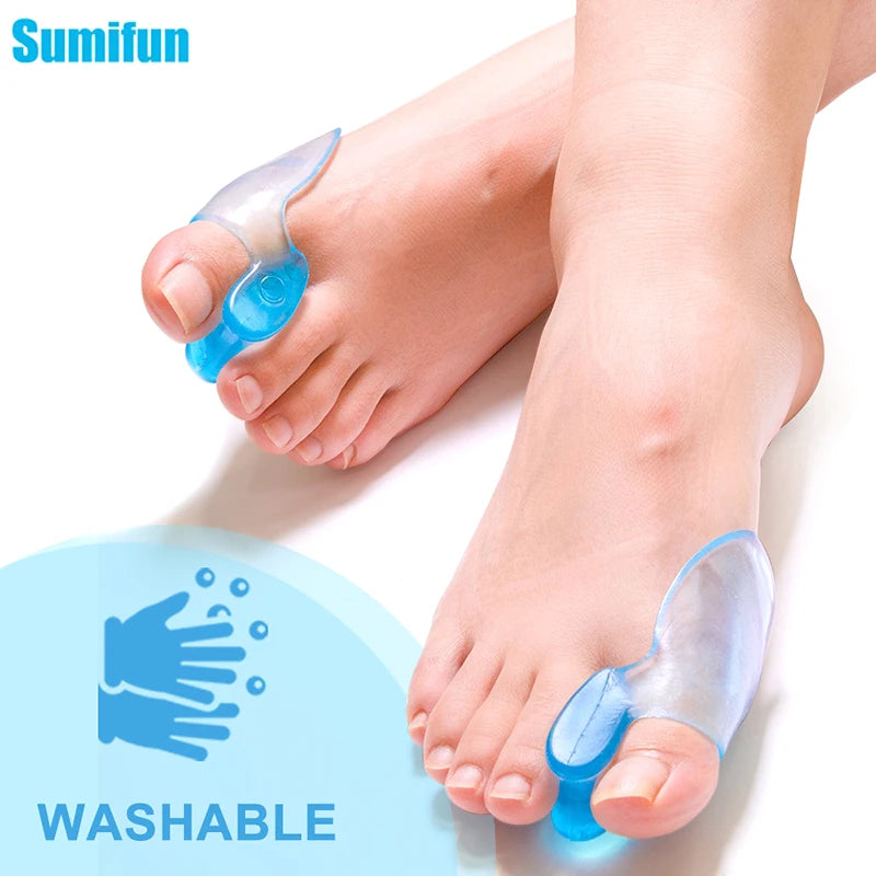 Feet Massager Comfortable Silicone Gel Ergonomic Design Gel Fingers Straightener Toe Separator Toe Alignment Bunion Adjuster