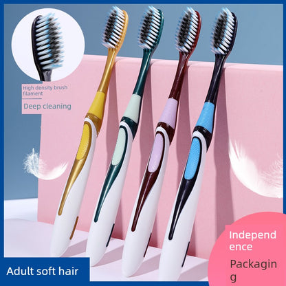 5 PCs Neutral Gum Care Soft-Bristle Toothbrush