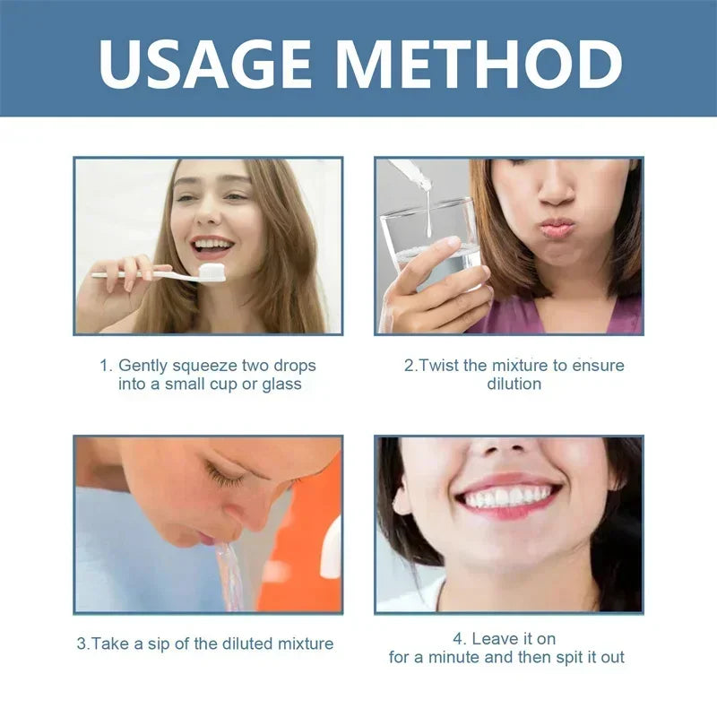 Suero Reparador Rápido para Encías, Alivia Efectivamente la Sensibilidad Dental, Caries, Limpieza Dental, Pasta Dental, Gotas para Aliviar el Daño Dental