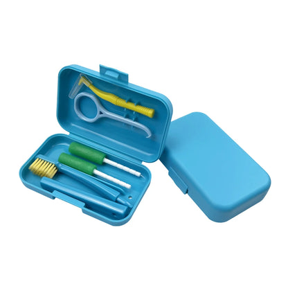 4Pcs/set Portable Travel Deep Cleaning Oral Hygiene Interdental Brush Orthodontic Care Kit Toothbrush Tongue Scraper Tool