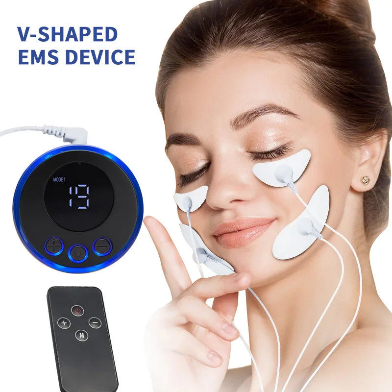 Facial Massager Eye Face Lift Skin Tightening Anti-Wrinkle V-Shaped Face Muscle Stimulator Beauty Device