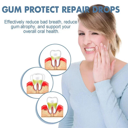 Suero Reparador Rápido para Encías, Alivia Efectivamente la Sensibilidad Dental, Caries, Limpieza Dental, Pasta Dental, Gotas para Aliviar el Daño Dental