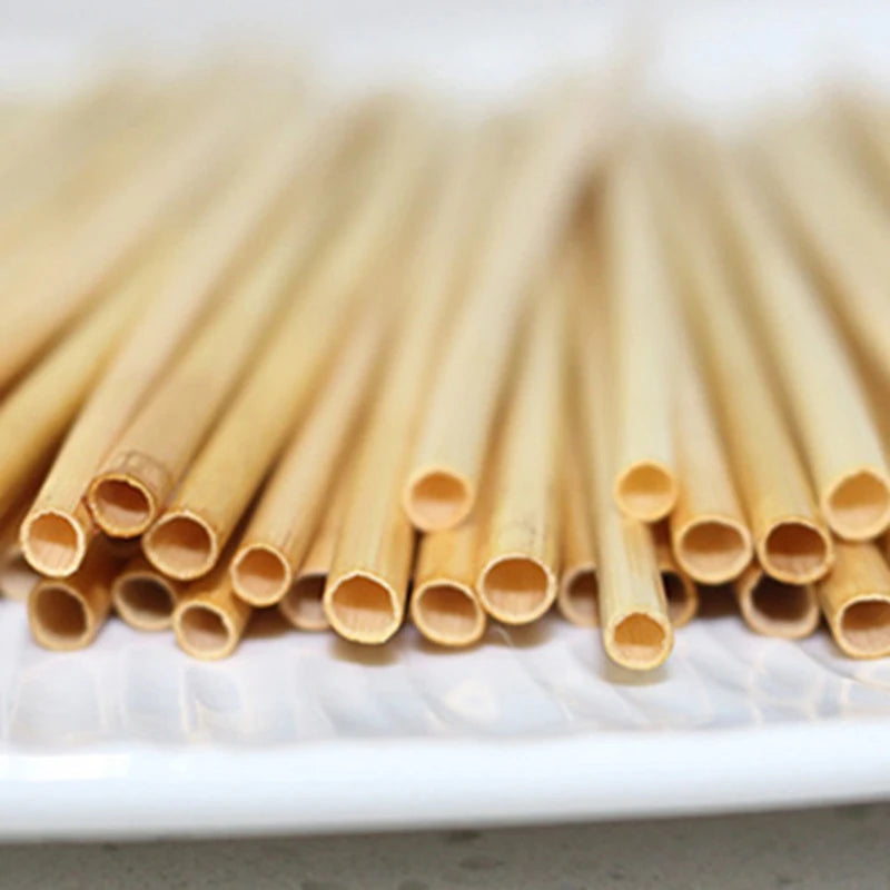 100 Pcs Paper Straws 20Cm Long Wheat Straw Disposable Straws For Smoothies Tumblers Cocktail MilkShake For Party Travel