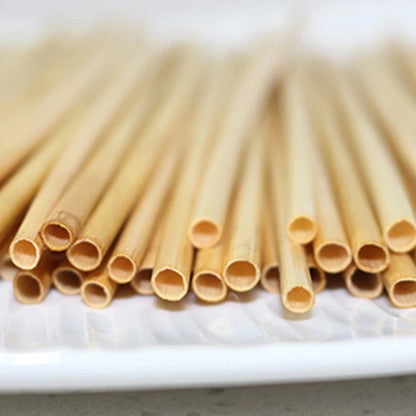 100 Pcs Paper Straws 20Cm Long Wheat Straw Disposable Straws For Smoothies Tumblers Cocktail MilkShake For Party Travel