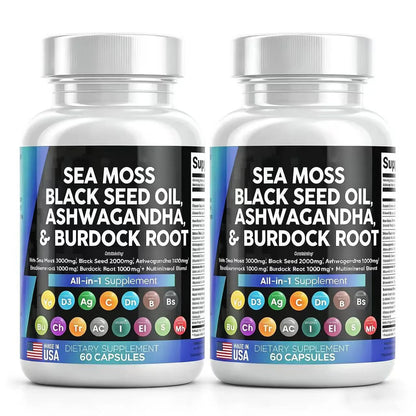 Cápsulas de Shilajit Puro del Himalaya 15250mg con Maca, Ginseng, Ashwagandha y Cúrcuma, Suplemento Energético, Resistencia y Masa Muscular