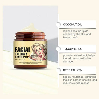 120g Whipped Beef Tallow And Honey Balm Moisturizing Beef Tallow Face Cream Body Skin Care Grass Fed Grass Finished Face Cream
Bálsamo de sebo de res batido y miel (120 g) Crema facial hidratante de sebo de res Cuidado corpo