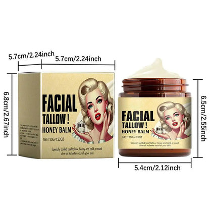 120g Whipped Beef Tallow And Honey Balm Moisturizing Beef Tallow Face Cream Body Skin Care Grass Fed Grass Finished Face Cream
Bálsamo de sebo de res batido y miel (120 g) Crema facial hidratante de sebo de res Cuidado corpo