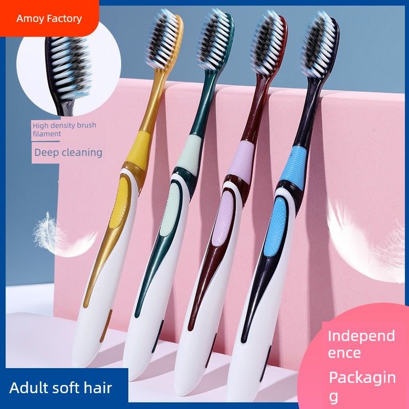 5 PCs Neutral Gum Care Soft-Bristle Toothbrush