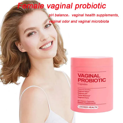 60/120/180Pcs Vaginal Probiotics Vitamin for Women pH Balance Women's Vaginal Health Supplement for Vaginal Odor & Vaginal Flora