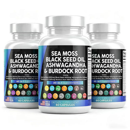 Cápsulas de Shilajit Puro del Himalaya 15250mg con Maca, Ginseng, Ashwagandha y Cúrcuma, Suplemento Energético, Resistencia y Masa Muscular